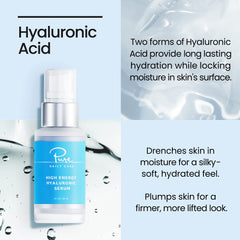 Pure Daily Care Serum on face and neck highlighting plump, hydrated-looking skin