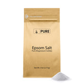 Pure Original Ingredients Epsom Salt 5lb bag front for relaxing soaking with magnesium sulfate.