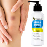 Pure Relief Arnica Cream bottle front showcases bruise relief and skin support.