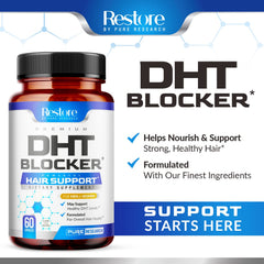 PURE RESEARCH DHT Blocker suitable for Women and Men to support hair health.