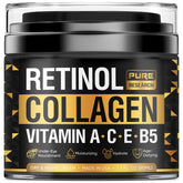 PURE RESEARCH Retinol Face Cream tube close-up shows creamy texture for nightly hydration.
