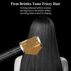 PUREGUST smoothing brush with outward teeth for voluminous pre-styling on curls.