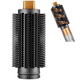 PUREGUST Dyson Airwrap round brush attachment close-up with upgraded bristles for smooth frizz control.