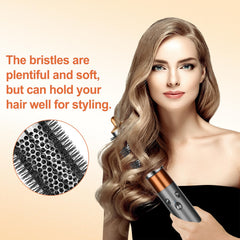PUREGUST round-brush-for-dyson-airwrap in-use shows smooth drying with natural-looking volume.