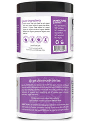 PureSCRUBS wooden spoon included for easy scooping and mess-free application