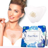 PureSkin Chest Wrinkle Pads close-up patch for smoother décolletage overnight.