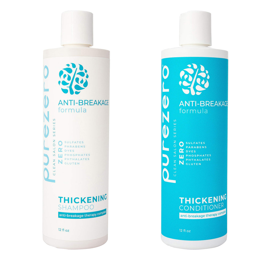 Purezero anti-breakage thickening shampoo bottle for fuller hair