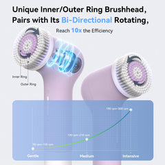 Purtif bristle head exfoliator image highlighting effective exfoliation with gentle texture.