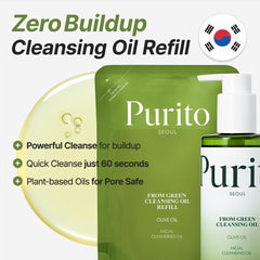 PURITO fragrance-free makeup remover for face and eyes demonstrates gentle cleansing without fragrance
