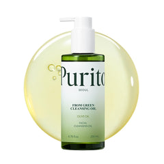 PURITO From Green Cleansing Oil bottle front view for fragrance-free makeup removal
