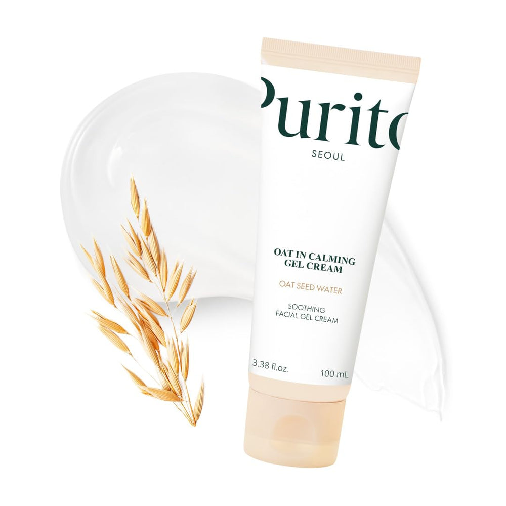 PURITO Oat In Calming Gel Cream packaging refresh highlights soothing care for sensitive skin