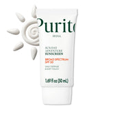 PURITO sunscreen texture glide shows ultra-smooth, fast-absorbing application.