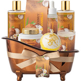 Purlezz spa gift basket women coconut vanilla presents an elegant gift-ready look