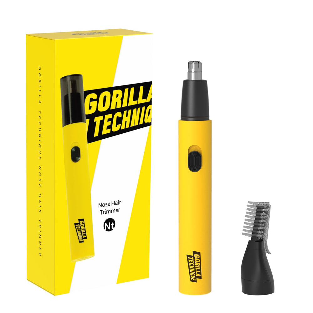 Purple Gorilla Gorilla Technique nose trimmer side view for on-the-go grooming.