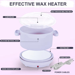 Purplesky wax warmer with fast heating delivers quick, smooth results for home waxing.