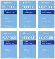 PURPOSE Gentle Cleansing Bar hand-application demonstrates mild, non-drying cleanse