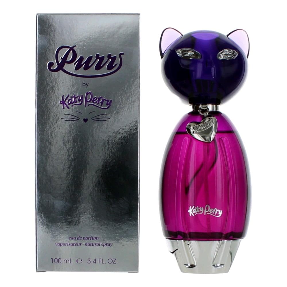 Purr by Katy Perry bottle front reveals a sleek design for daily elegance and confidence.