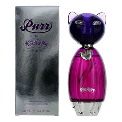 Purr by Katy Perry bottle front reveals a sleek design for daily elegance and confidence.