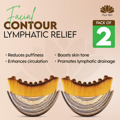 PUUR HOUSE soft lymphatic brush for dry brushing sensitive skin and gentle detox-like effect.