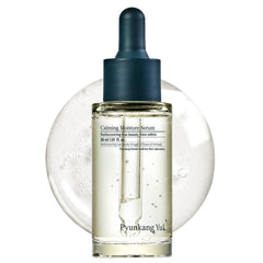 Pyunkang Yul Calming Moisture Serum bottle pouring for gentle hydration