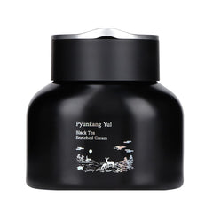 Pyunkang Yul PKY Black Tea Enriched Cream tube closeup for nourishing anti-aging care.