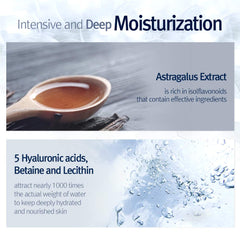 Pyunkang Yul PKY mask sheet during application for instant hydration and soothing comfort.