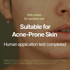 Foam texture close-up shows airy lather for effective makeup removal with minimal friction.