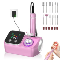 PYVOLA nail drill 45k rpm power for fast acrylic removal and smooth operation