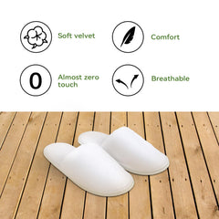 QatmMkt plush velvet upper slippers offer cushioned indoor comfort