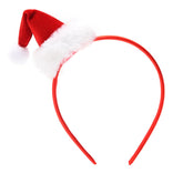 QDTK red Santa hat headband front view adds festive style for parties
