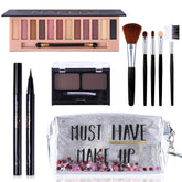QiBest All-in-One Makeup Kit 12-color eyeshadow palette for versatile day-to-night looks.