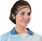 QIAN SOU disposable hair net with honeycomb texture provides breathable, secure coverage in kitchens.