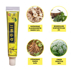 QICAOGANGMU Chinese Herbal Cream packaging display for natural skin support