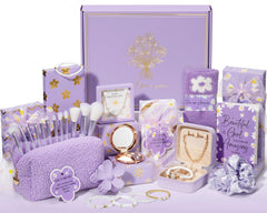 Qinline Christmas gift basket for teen girls with eight boxes ready for sharing joy