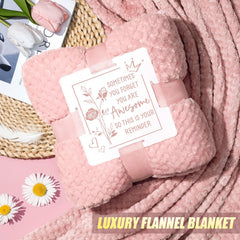 Qinline plush flannel blanket soft and cozy for comforting moments