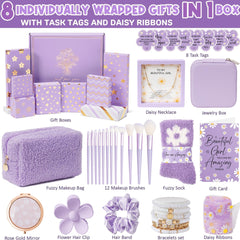 Qinline jewelry box with bracelets and necklace showcases stylish birthday keepsakes