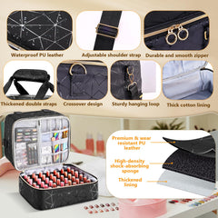 Qiyfddf PU leather exterior resists wear during transport