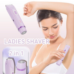 QLWQ bikini trimmer ceramic blades for gentle, skin-friendly trimming