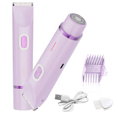 QLWQ dual-head trimmer top serrated blade for longer hair removal