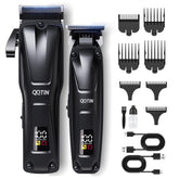 QQTIN hair clippers 8500rpm motor for smooth, snag-free barber-grade cuts