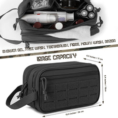 QT&QY MOLLE front pocket attachment enables expandable external storage.