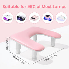 Quaferen arm rest non-slip pads provide a stable workstation.