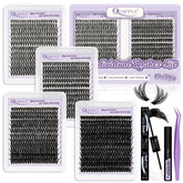 QUAFFLY lash extension kit front view for at-home professional lash styling