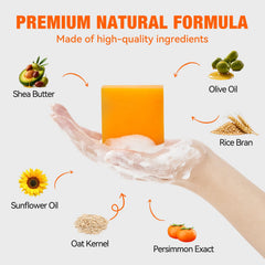 QualiLife persimmon soap ingredients persimmon and tea tree.