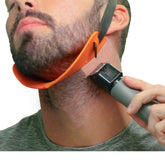 Quality Time beard-neckline shaper guide assembled for precise beard lines.