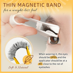 QUEWEL magnetic eyelashes box with mirror keeps lashes organized on the go