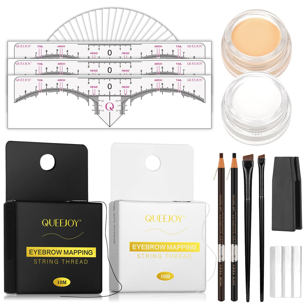 QUEEJOY Brow Mapping String Set for precise outlining and quick corrections