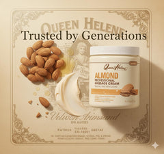 Queen Helene almond scent evokes a calming, pampering experience during application.