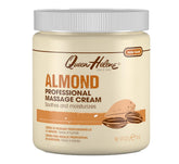 Queen Helene Professional Almond Massage Cream jar showing rich moisture for dry skin.