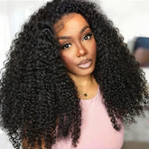 Querary kinky curly half wig 20inch fit securely for everyday styling without glue.